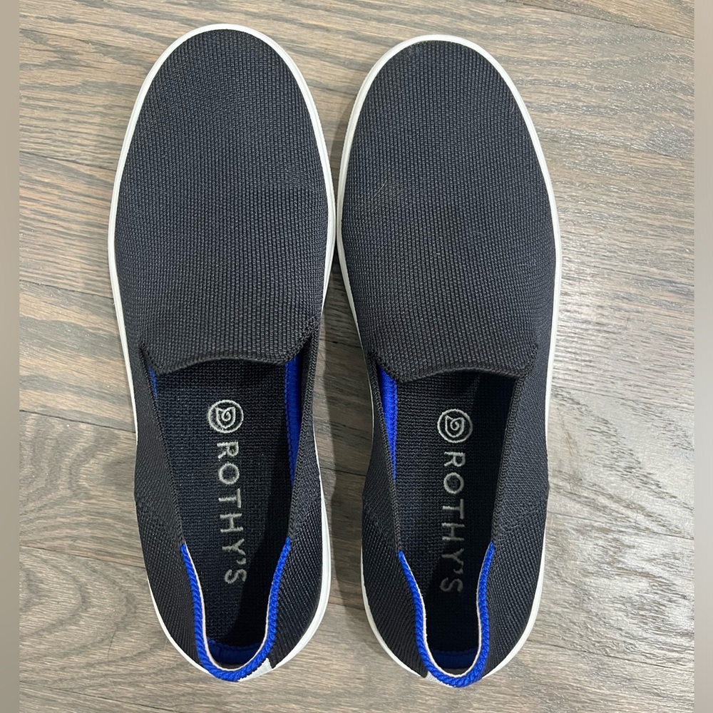 Rothy’s The Original Slip On Sneaker- Black Size 8